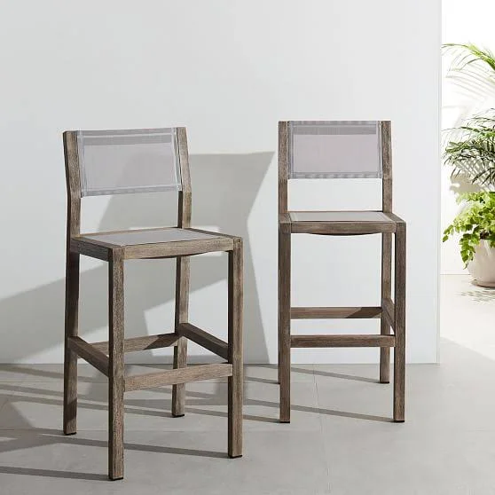 West Elm Portside Bar Stool - Driftwood