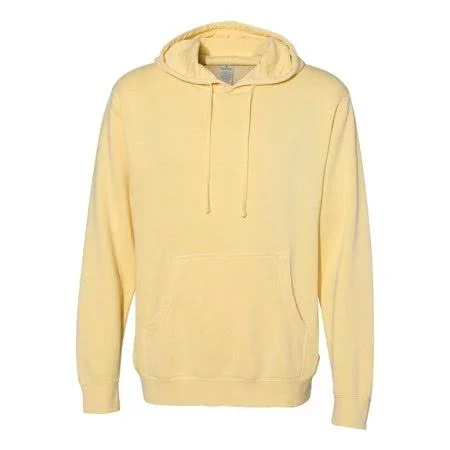 Independent Trading Co. - New Iwpf - Men - Heavyweight Pigment-Dyed Hooded Sweatshirt - Men's, Size: Small, Yellow