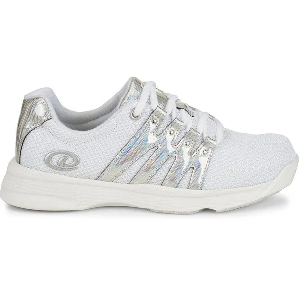 Dexter Womens Kathy White Silver Bowling Shoes 10