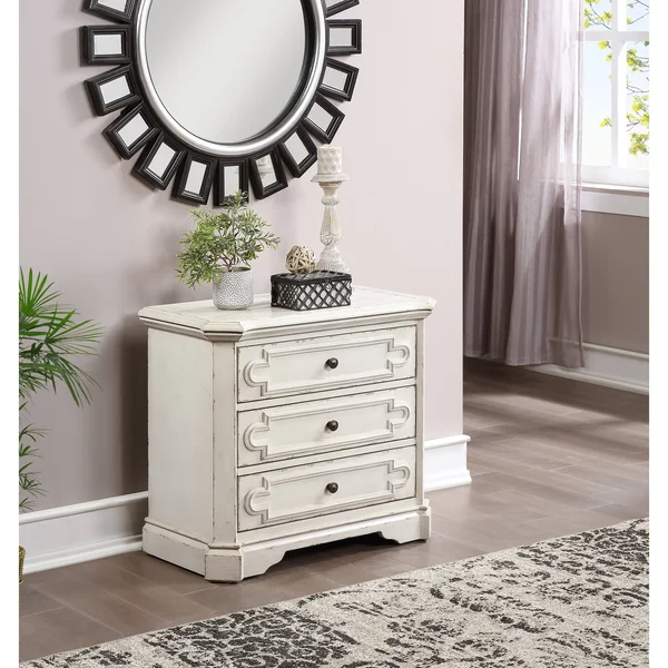 Coast to Coast Three Drawer Chest - White