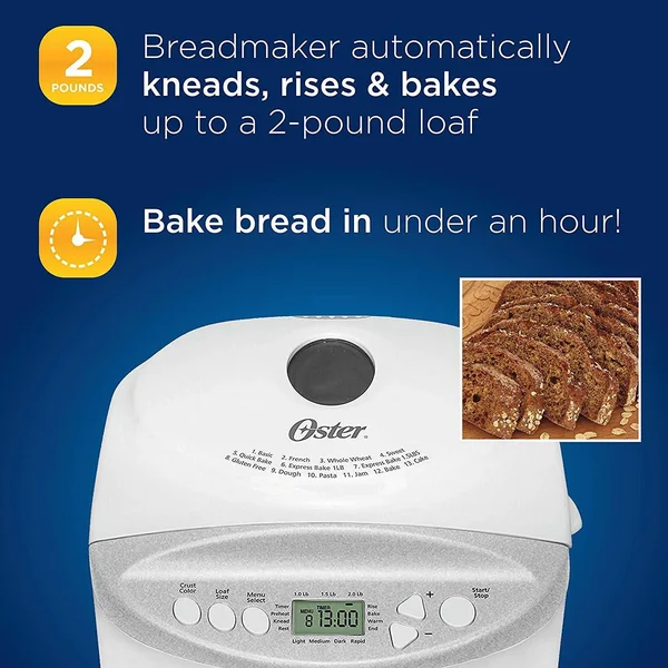Oster Expressbake 2 lb Bread Maker with Gluten-Free Setting