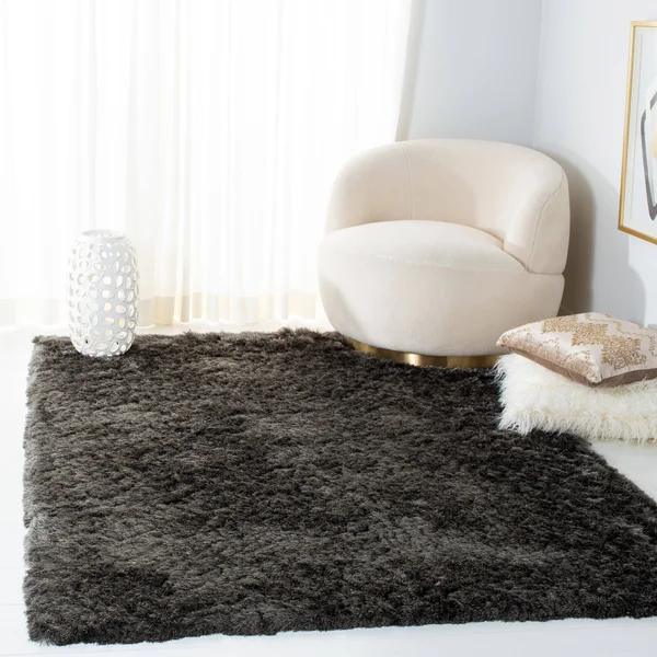 Safavieh Shag Paris Titanium 5& x 8& Area Rug