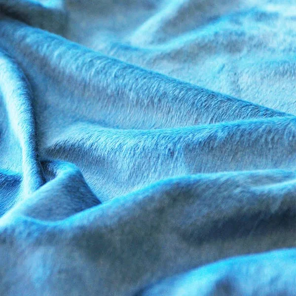 6& x 7& Cowhide Rug - Sky Blue