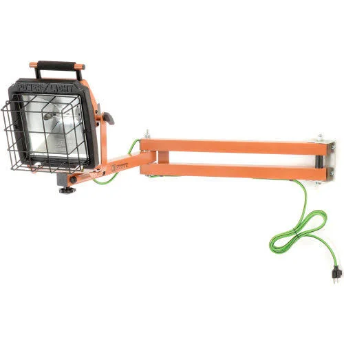 Designers Edge 500W Halogen Wall Mounted Power Light with 40x22 Arm - 10&