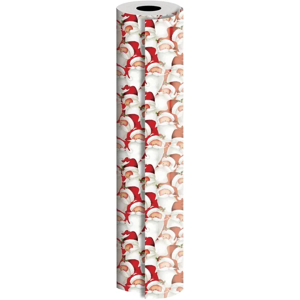 Bulk Ream Roll Christmas Gift Wrap Wrapping Paper, Santa