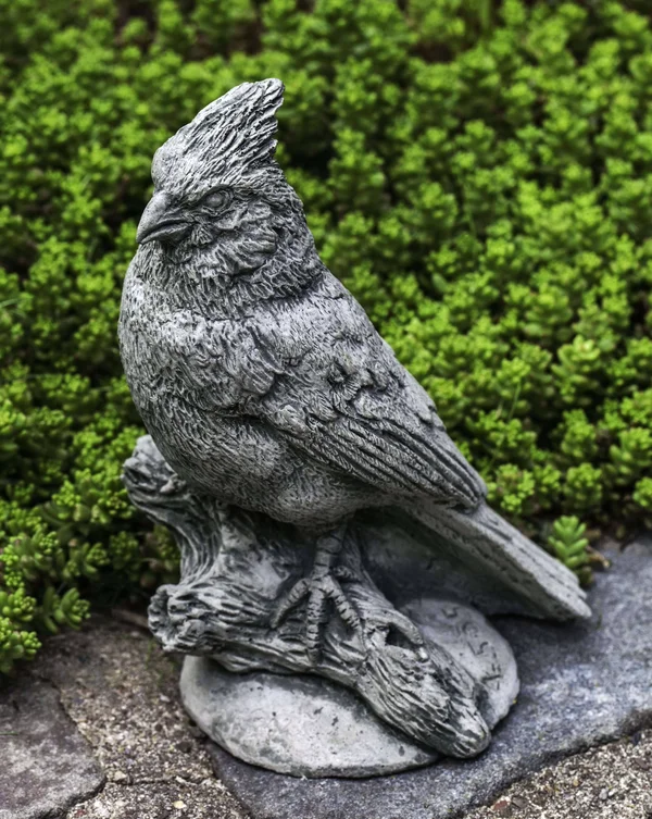 Campania International Aged Limestone Northern Cardinal Statue