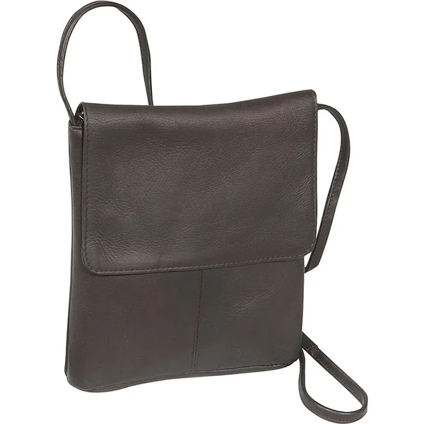 Le Donne Leather Flap Over Mini, 8 inches x 2 inches x 8 inches