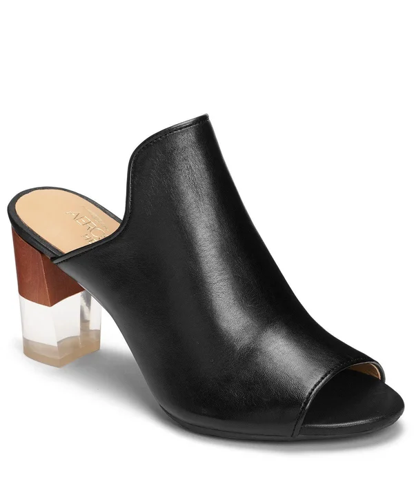 Aerosoles Women's Birdwatcher Sandal - Size: 6.5, Black Leather