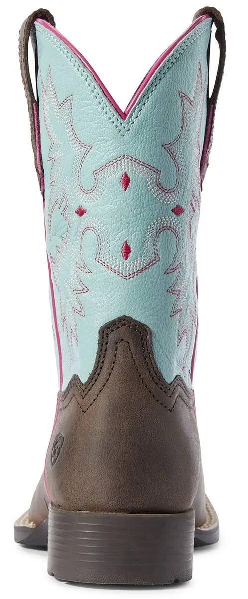Ariat Kids Tombstone Cowboy Boots 8510303 - 4 Big Kid M - Blue