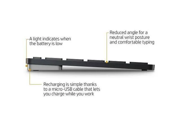 HP Spectre Rechargeable Wireless Keyboard 1000 2ER92AA#ABL