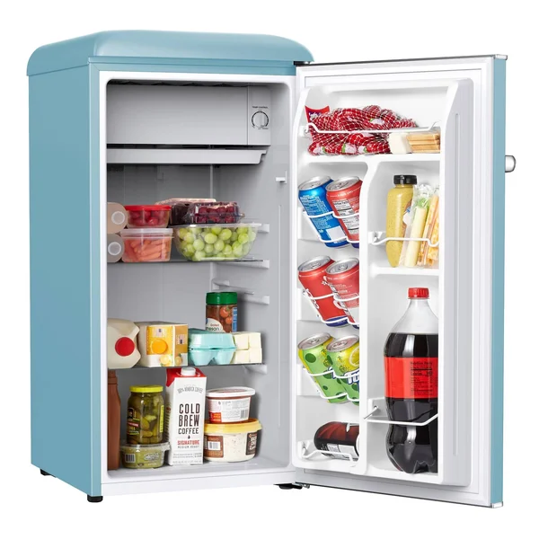 Galanz Glr33mber10 Retro Refrigerator - 3.3 Cu ft, Blue