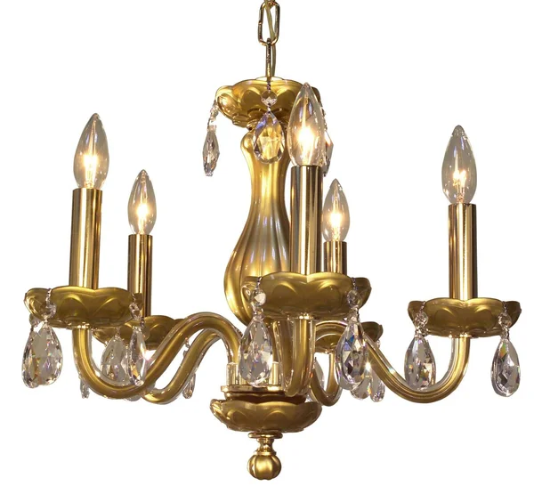 Classic Lighting 82045 GLD CP Monaco, Crystal, Chandelier, Gold Painted