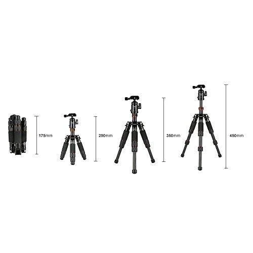 Fotopro X-Go Mini Carbon Fiber Tripod Kit - Includes Ball Head and Quick Release Plate