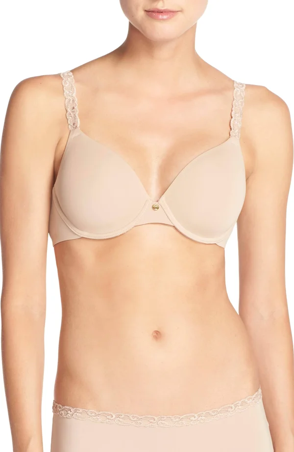 Natori Pure Luxe Contour Underwire Bra, Cafe, 34G