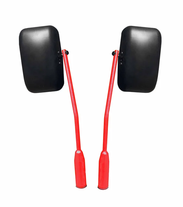Steinjager J0048087 Mirror Wrangler JL 2018 Door Hinge Mounted Poly Isolated Red Baron
