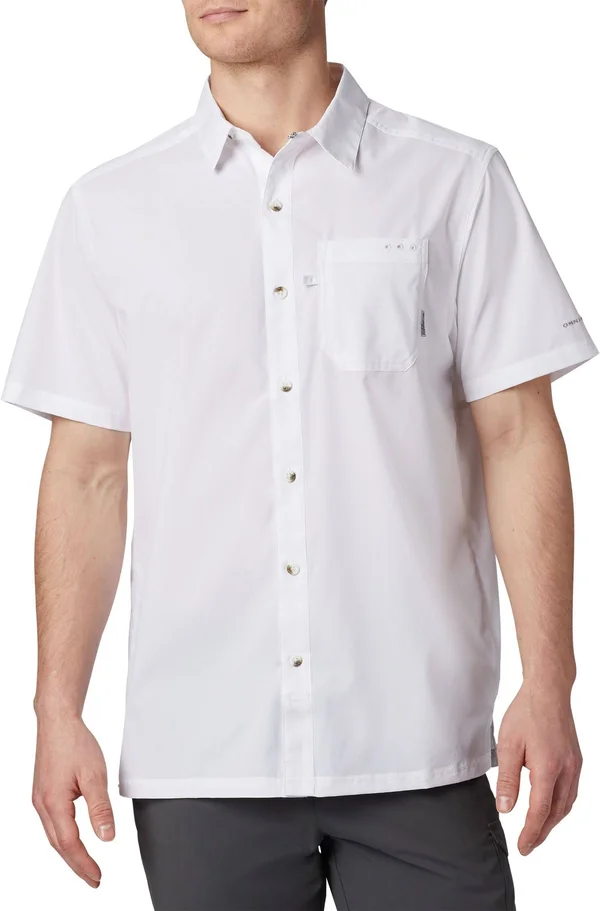 Columbia Men's PFG Slack Tide Camp Fishing Shirt - L - White