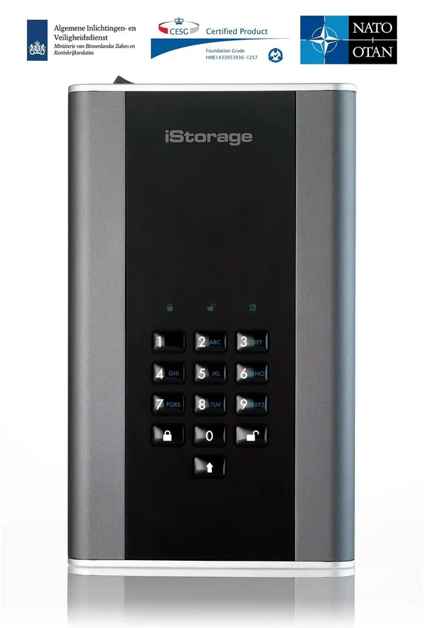 iStorage diskAshur DT2 1TB Hardware Encrypted Desktop Hard Drive USB
