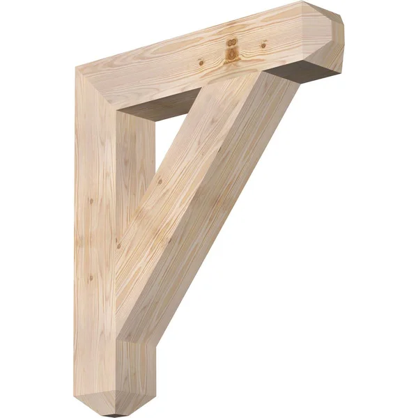 Ekena Millwork BKT06X30X34TRA04SDF 5 1/2x22W x 30x22D x 34x22H Traditional Craftsman Smooth BRACKET - Douglas Fir