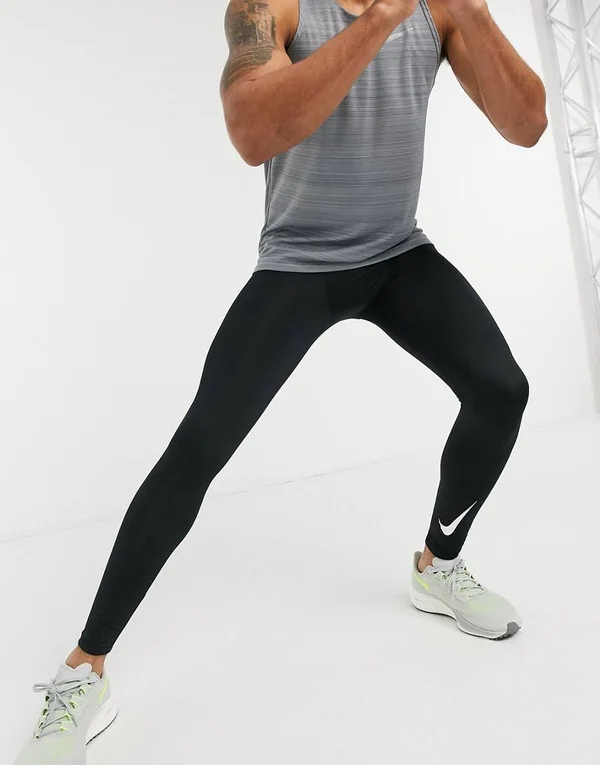 Nike Men's Pro Warm Tights - Small, Black
