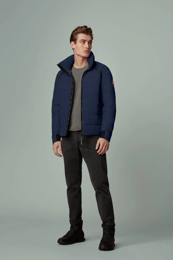Canada Goose Men's Hybridge Base Down Jacket Matte Finish (Men - Atlantic Navy, XS)