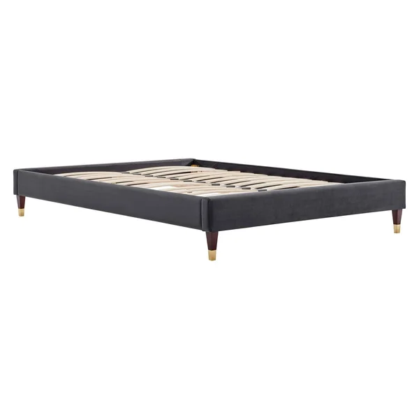 Modway Harlow Full Performance Velvet Platform Bed Frame - Teal