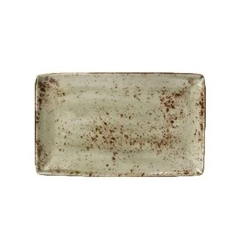 Steelite 11310550 Craft 10-5/8x22 x 6-1/2x22 Green Rectangular Platter