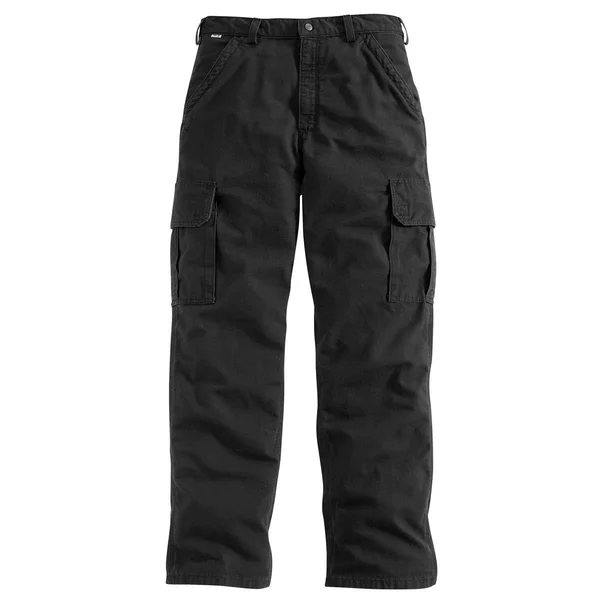 Carhartt Men's Flame Resistant Canvas Cargo Pant - 38x36 - Black