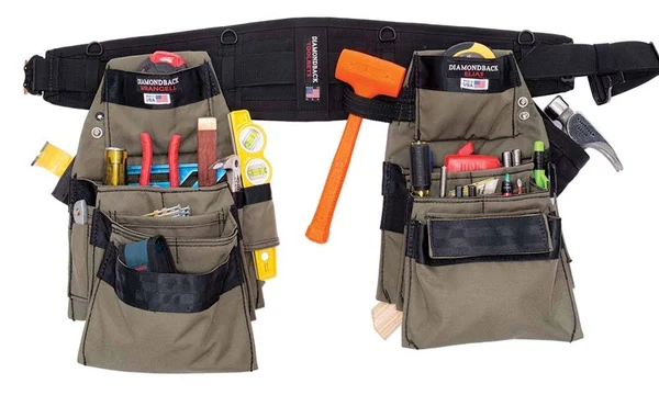 Lightweight Framers Tool Belt (Belt Size: Large (L) - Color: Ranger Green)