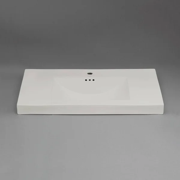 Ronbow 37 inch Evin Ceramic SinkTop with Single Faucet Hole in White