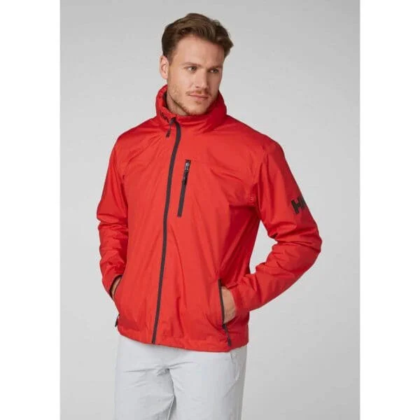Helly Hansen Crew Hooded Midlayer Jacket Alert Red Xs