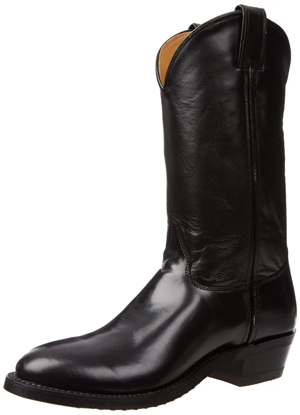 Justin Men's Tobias Classic Black Western Boots - 3040 - Size 6.5