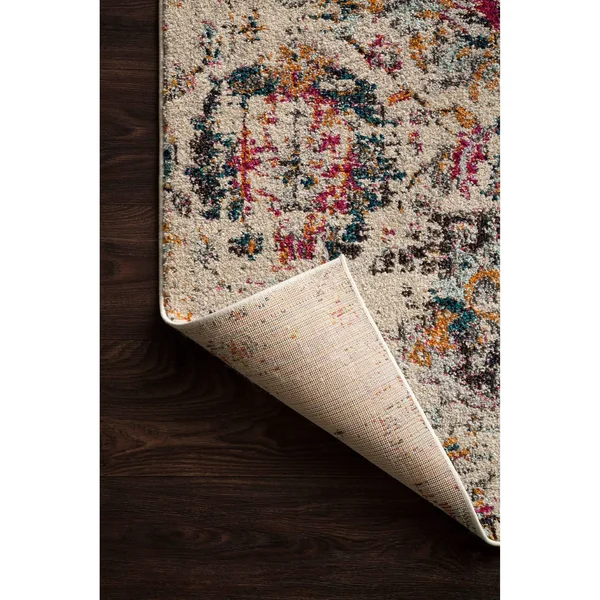 Alexander Home Vintage Paisley Boho Floral Distressed Rug - Ivory/Multi 2&2x22 x 12&