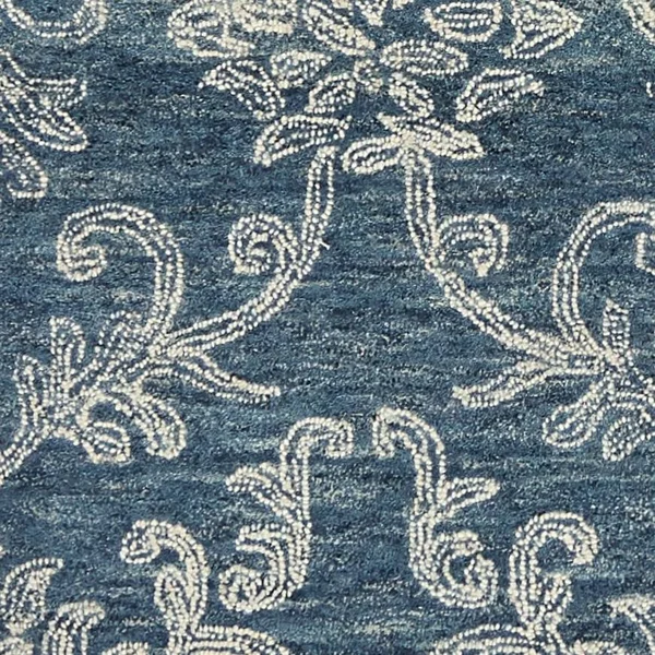 Kas Sasha 6631 Denim Damascus Rug - 3 ft 3 in x 5 ft 3 in