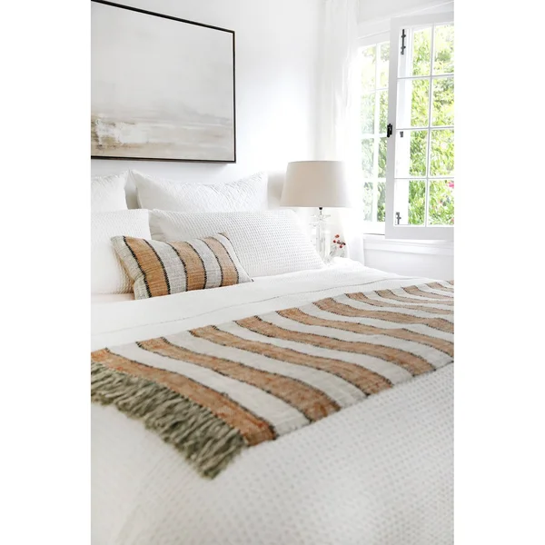 Pom Pom at Home Zuma Bed Blanket, King, Cream