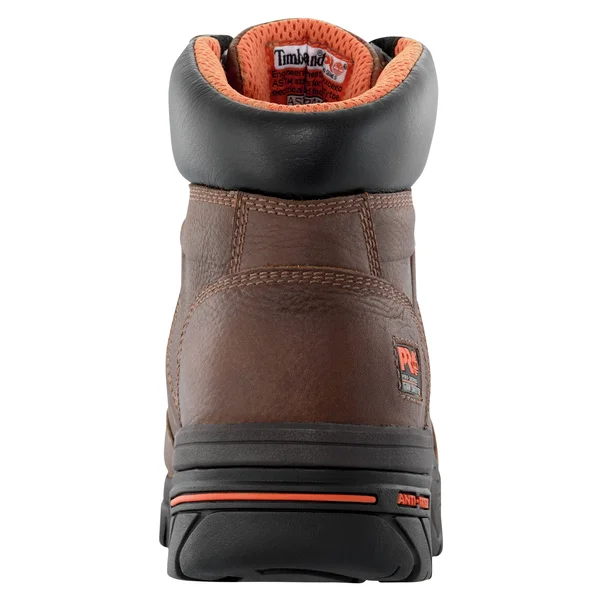 Timberland Pro Men's 6 in. Helix Alloy Toe Waterproof Work Boot - Brown