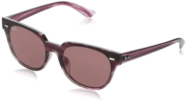 Ray Ban RB4368NF Blaze Meteor Sunglasses - 643175 Striped Havana Bordeaux/Dark Violet