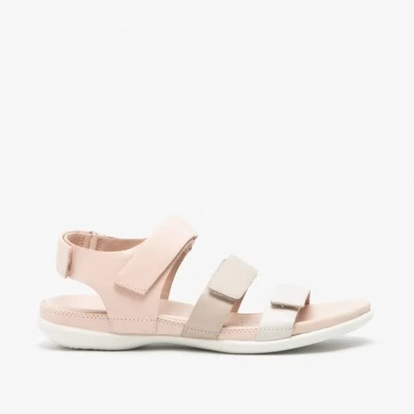 Ecco Flash Flat Sandal Size 10 Shadow White