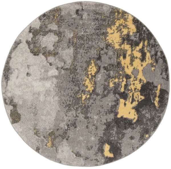 Safavieh ADR134H Adirondack Grey - Yellow Area Rug - 6& x 9&