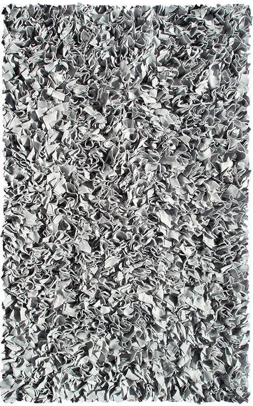 The Rug Market Shaggy Raggy Rug, Silver