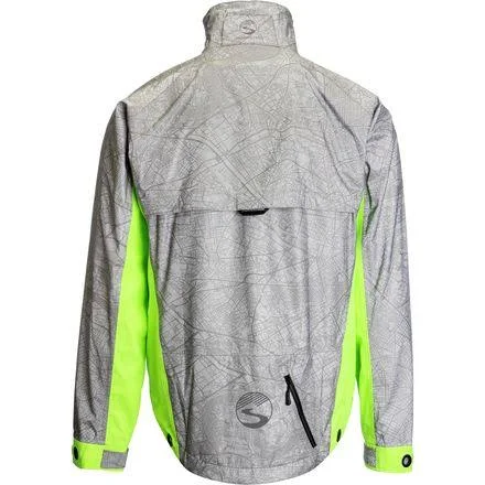 Showers Pass Hi Vis Torch Jacket - Men's Reflective Silver/Neon Green - XXL