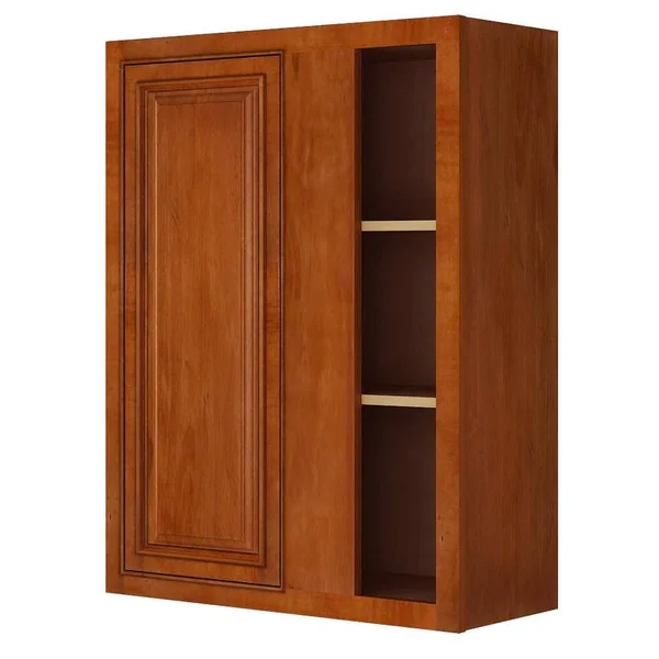 Sagehill Designs AHW2736BC Amherst 27x22 x 36x22 Blind Corner Kitchen Wall Cabinet Burnt Cinnamon