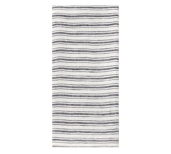 Boat Stripe Tea Towel, Set of 2 - White/Navy Stripe - Tabletop - Tea Towels - Pottery Barn