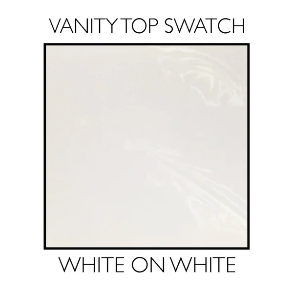 Design House 586263 Cultured Marble Vanity Top 19x17, White on White