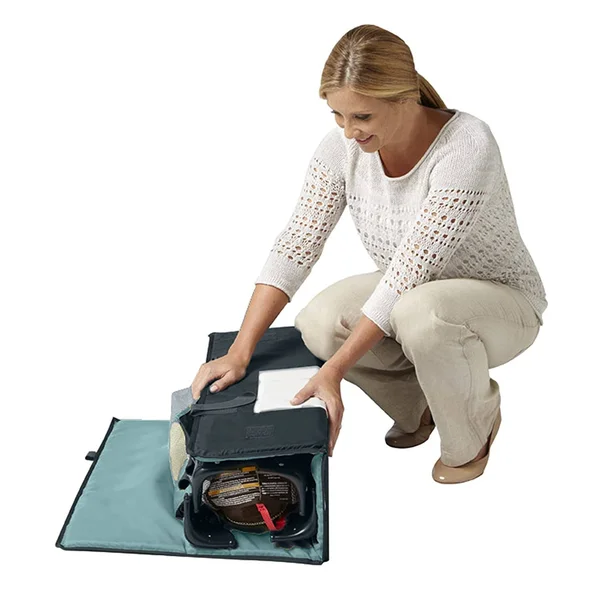 Graco Pack and Play on The Go Playard, Includes Full-Size Infant Bassinet, Push Button Compact Fold, Stratus