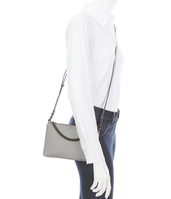 Coach 78801 Refined Calf Leather Signature Chain Crossbody Bag - Everglade