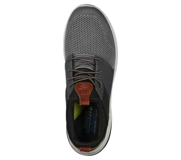 Men's Skechers Delson 3.0 Cicada Sneaker - Adult, Size: 9, Gray/Black