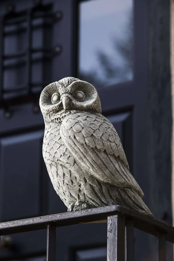 Campania International English Moss Night Owl Statue