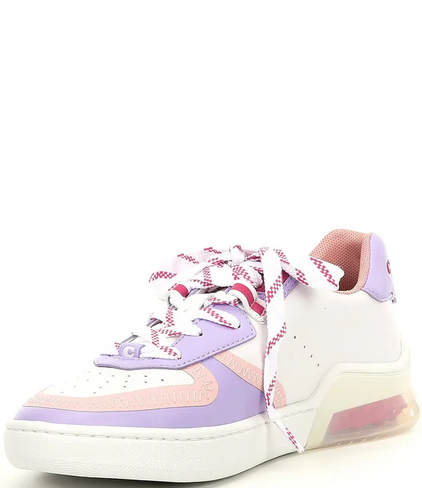 Coach Women's Citysole Court Sneakers - Optic White/ Lilac
