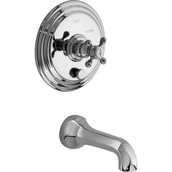 Newport Brass 4-922BP/14 Balanced Pressure Tub & Shower Trim Plate with Handle Less Showerhead, Gun Metal
