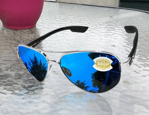 Costa Del Mar South Point Palladium, Blue Mirror 580P Sunglasses